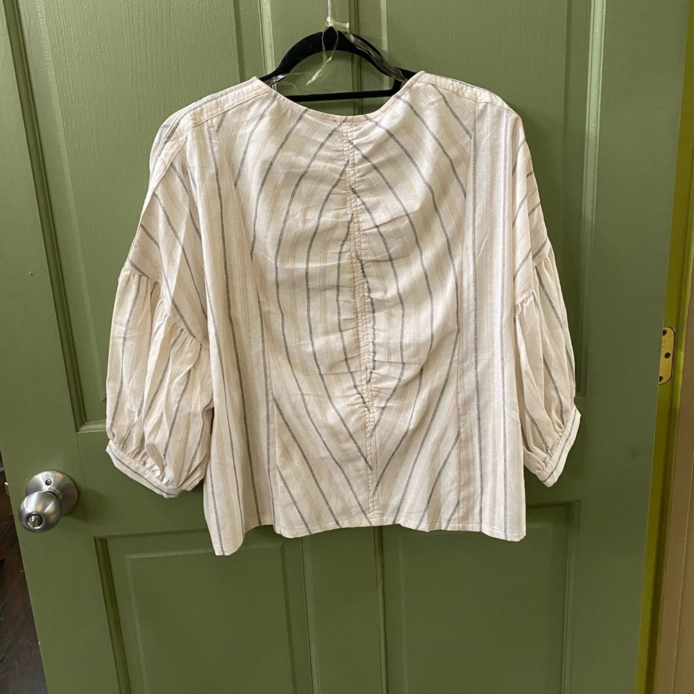 Striped cotton button up - Picture 2 of 5